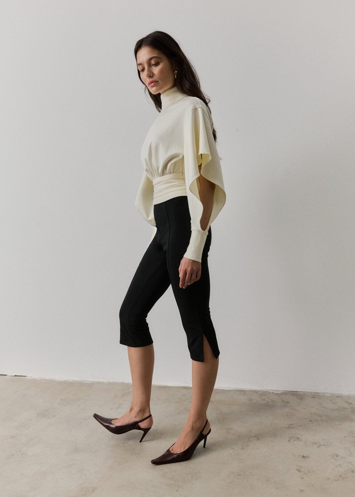THE BOEMIA CUT OUT TOP in Cream White