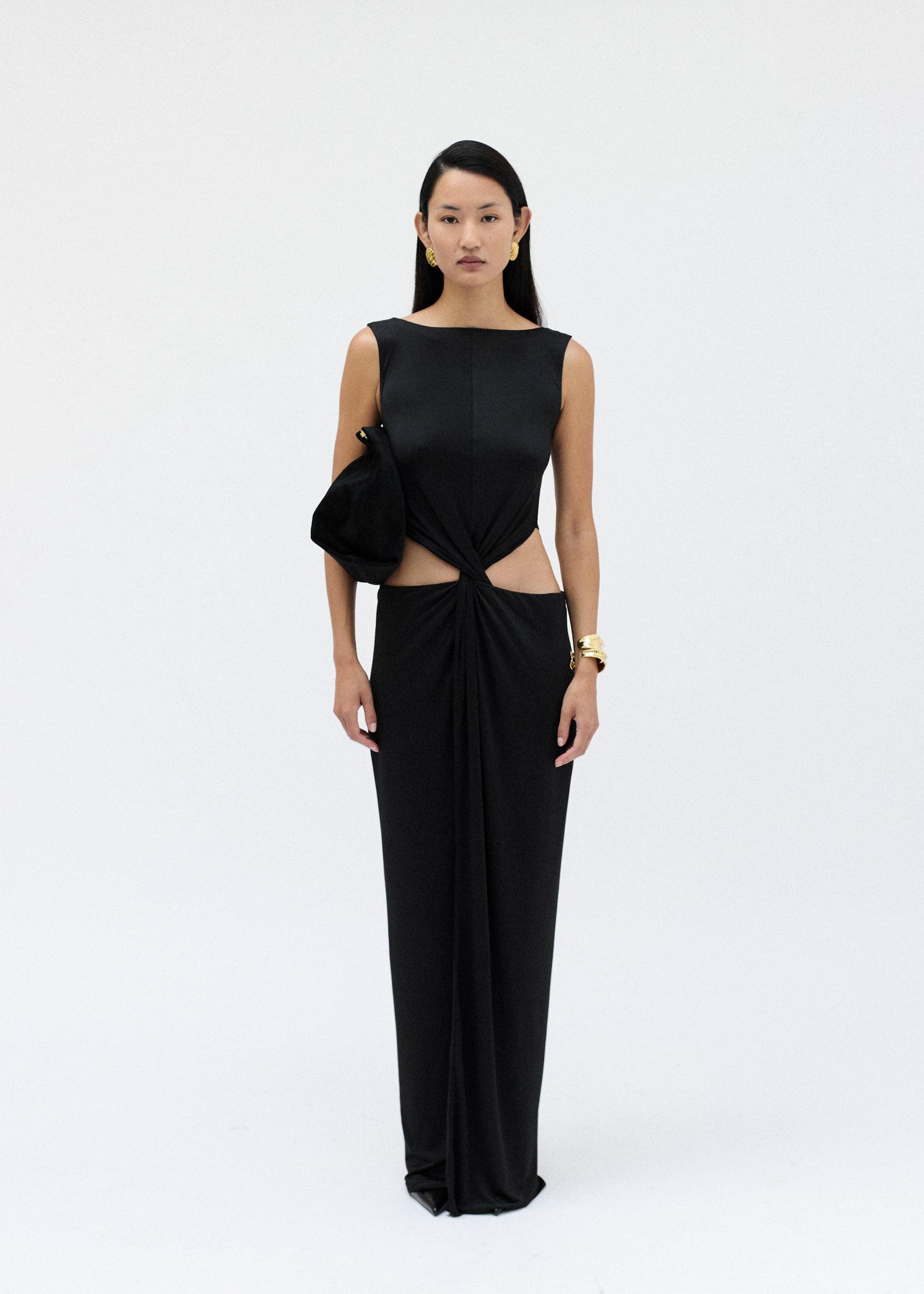 THE JANEIRO DRESS - Premium Jersey Dress in Black LABLON THE JANEIRO DRESS - Premium Jersey Dress in Black LABLON