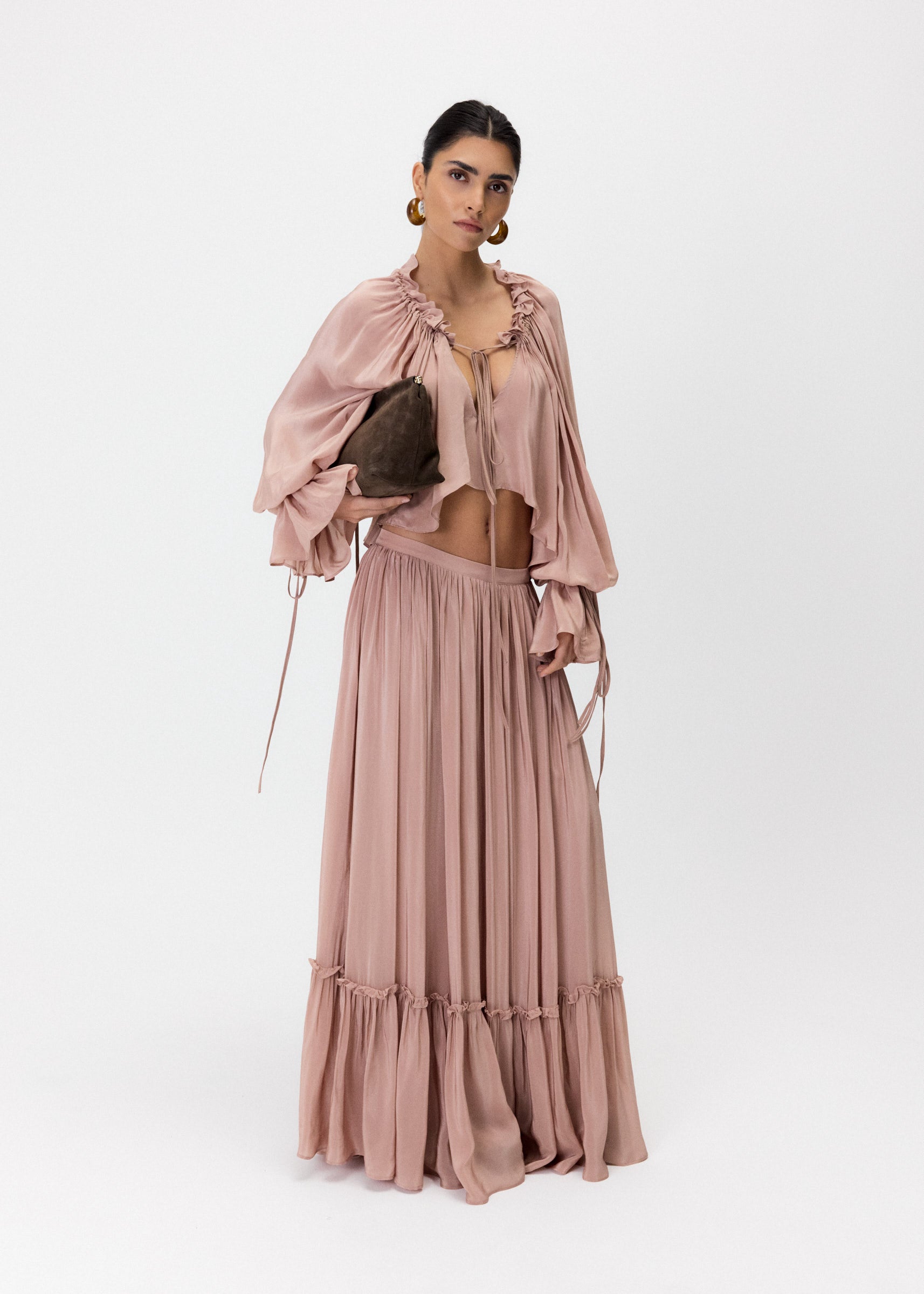 THE TERESA SATIN BLOUSE - Satin Slip On Blouse in 100% Viscose