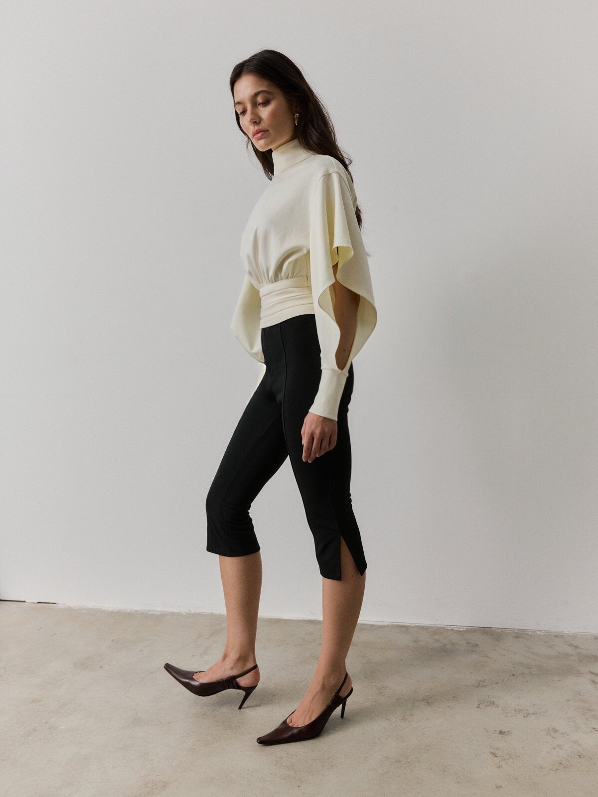 THE BOEMIA CUT OUT TOP in Cream White