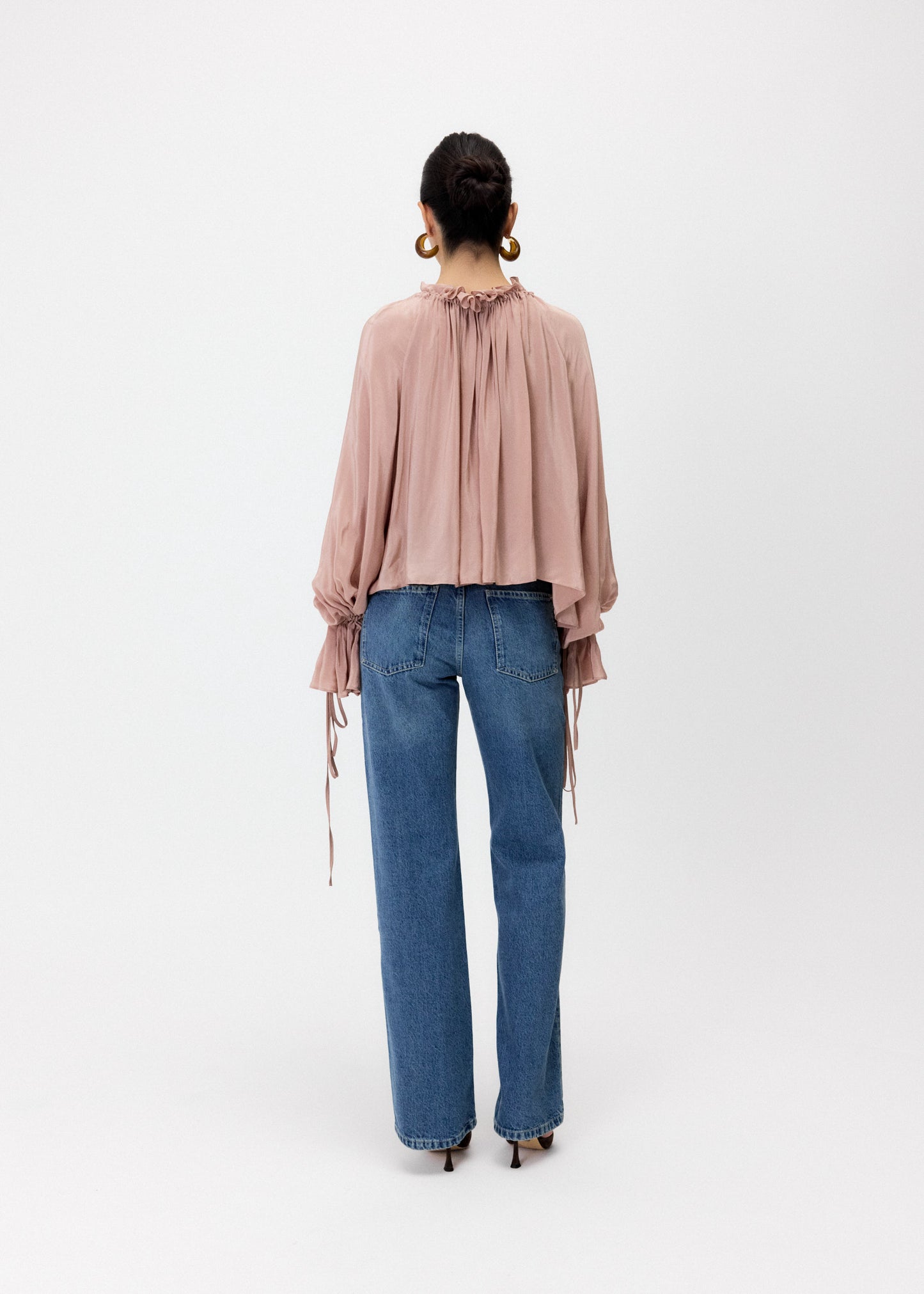 THE TERESA SATIN BLOUSE