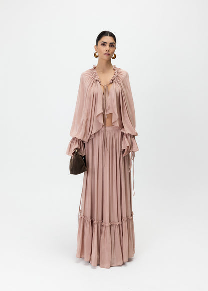 THE TERESA SATIN SKIRT