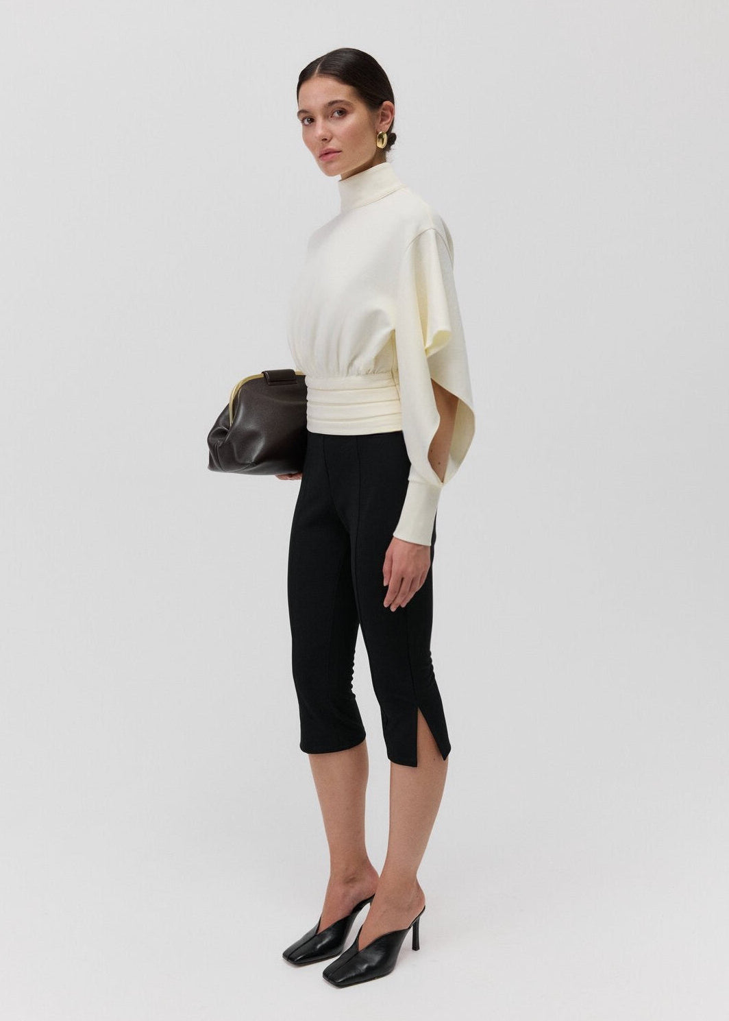 THE BOEMIA CUT OUT TOP in Cream White