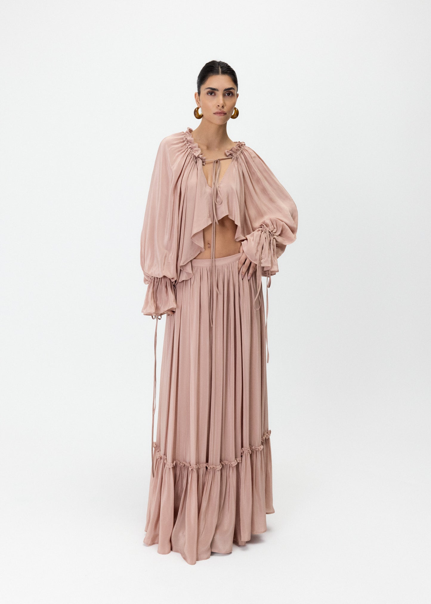 THE TERESA SATIN SKIRT