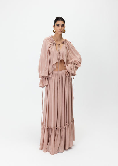 THE TERESA SATIN SKIRT