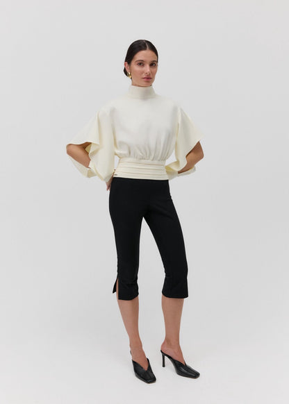 THE BOEMIA CUT OUT TOP in Cream White