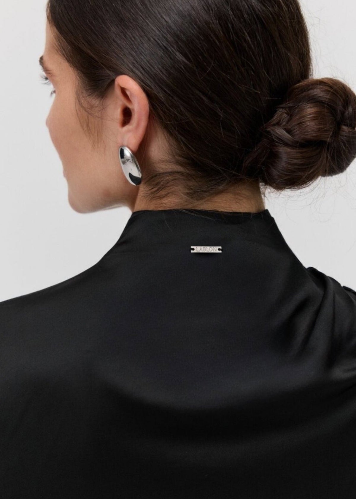 THE ISIS CAPE BLOUSE in Black
