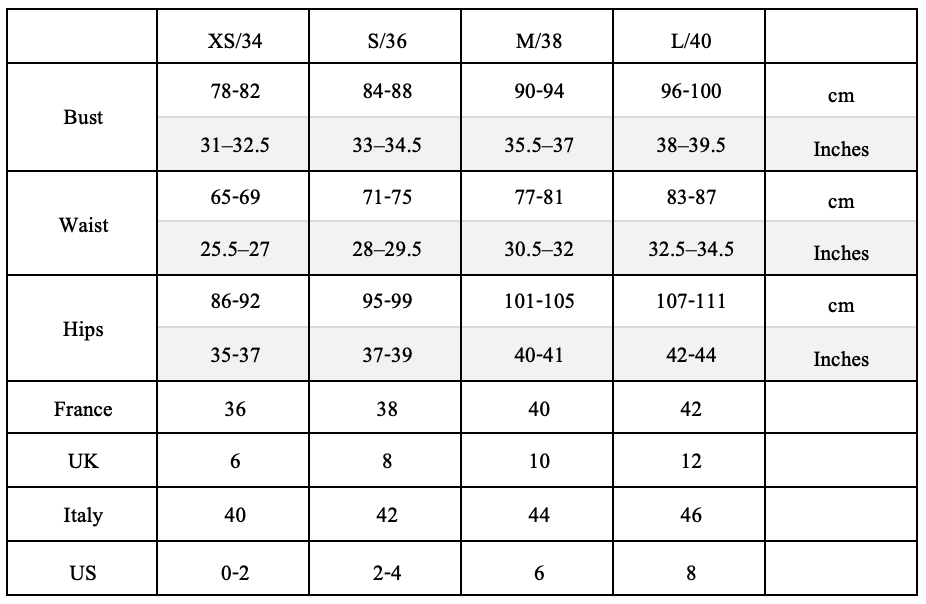 Size Guide
