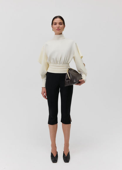 THE BOEMIA CUT OUT TOP in Cream White