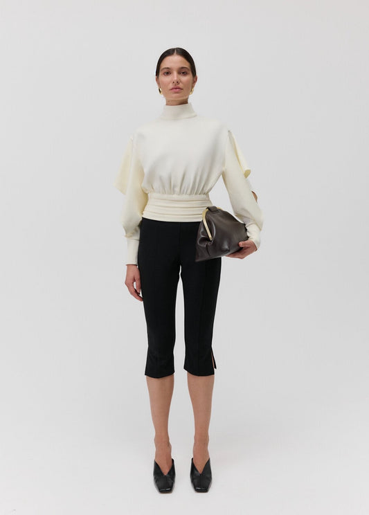 THE BOEMIA CUT OUT TOP in Cream White