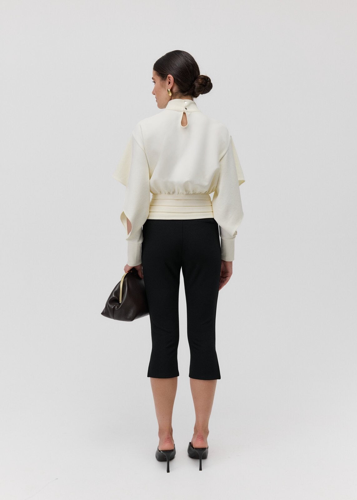 THE BOEMIA CUT OUT TOP in Cream White
