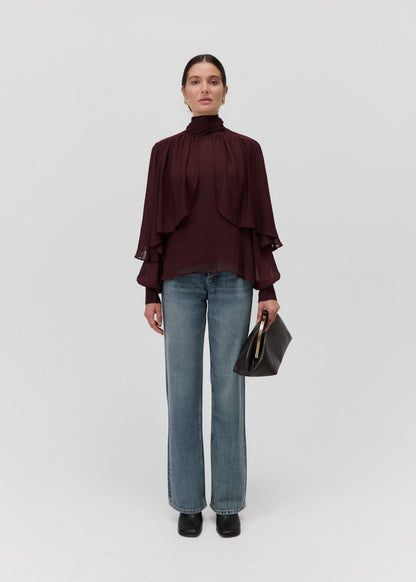 THE SOLAR CAPE BLOUSE