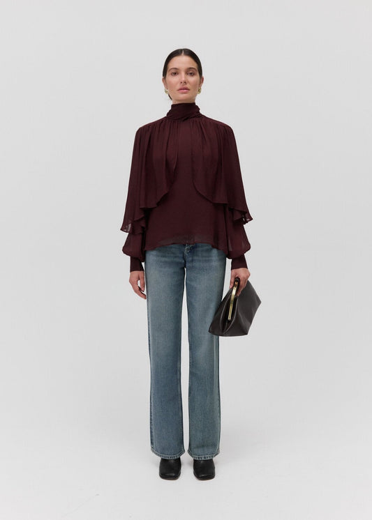 THE SOLAR CAPE BLOUSE