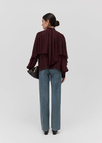 THE SOLAR CAPE BLOUSE