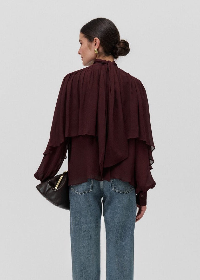 THE SOLAR CAPE BLOUSE