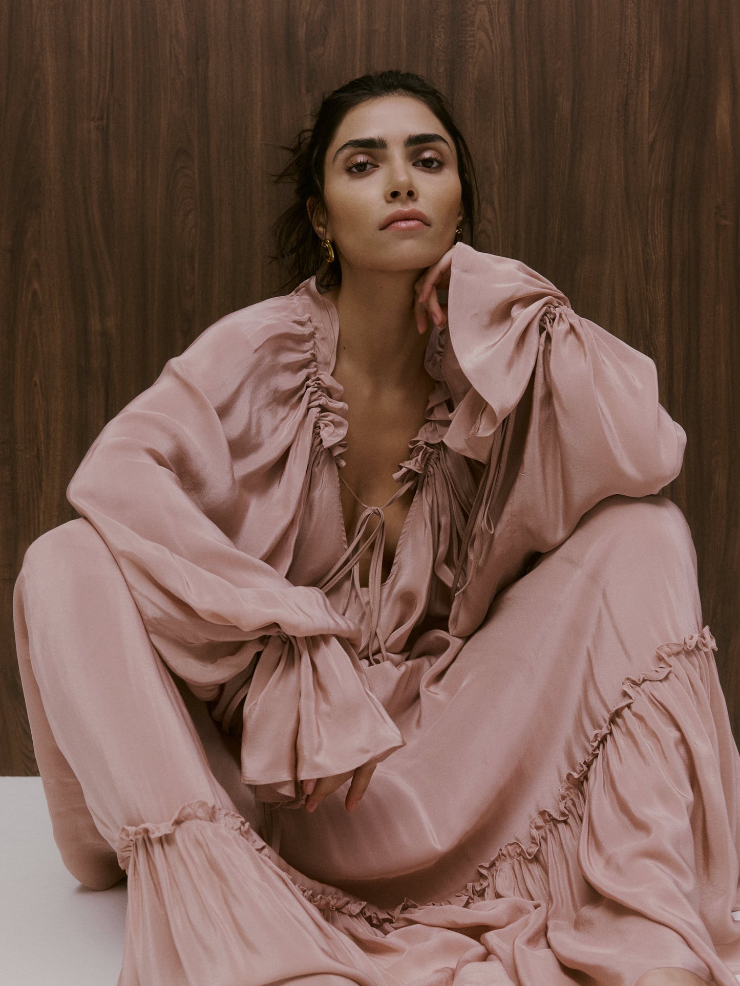 THE TERESA SATIN SKIRT
