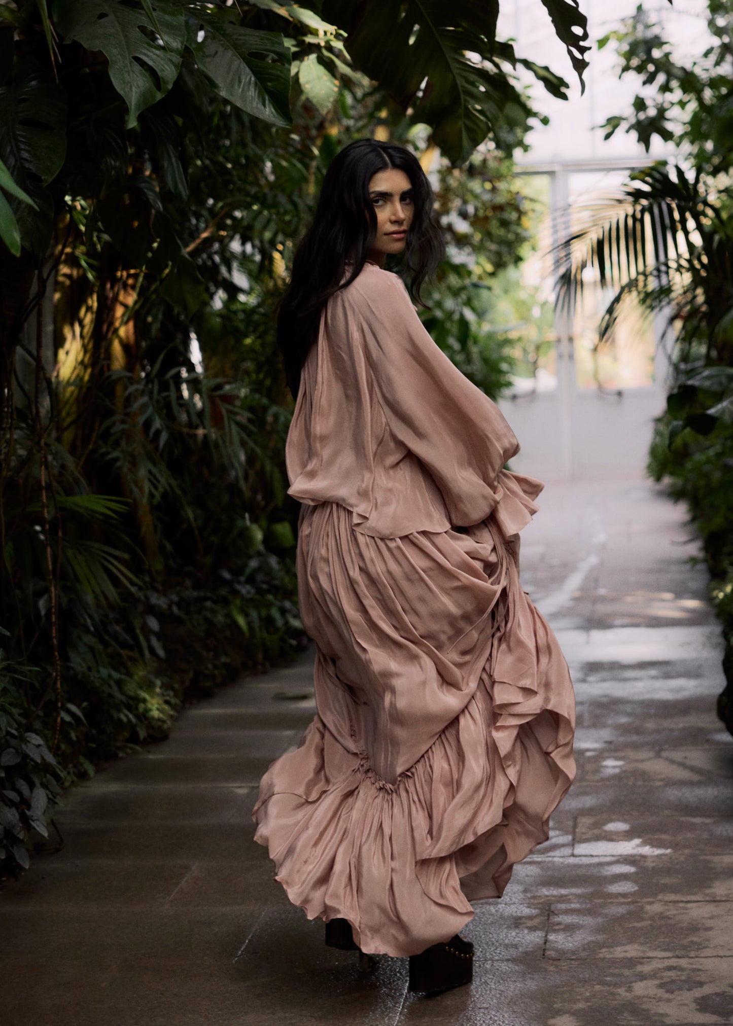 THE TERESA SATIN SKIRT